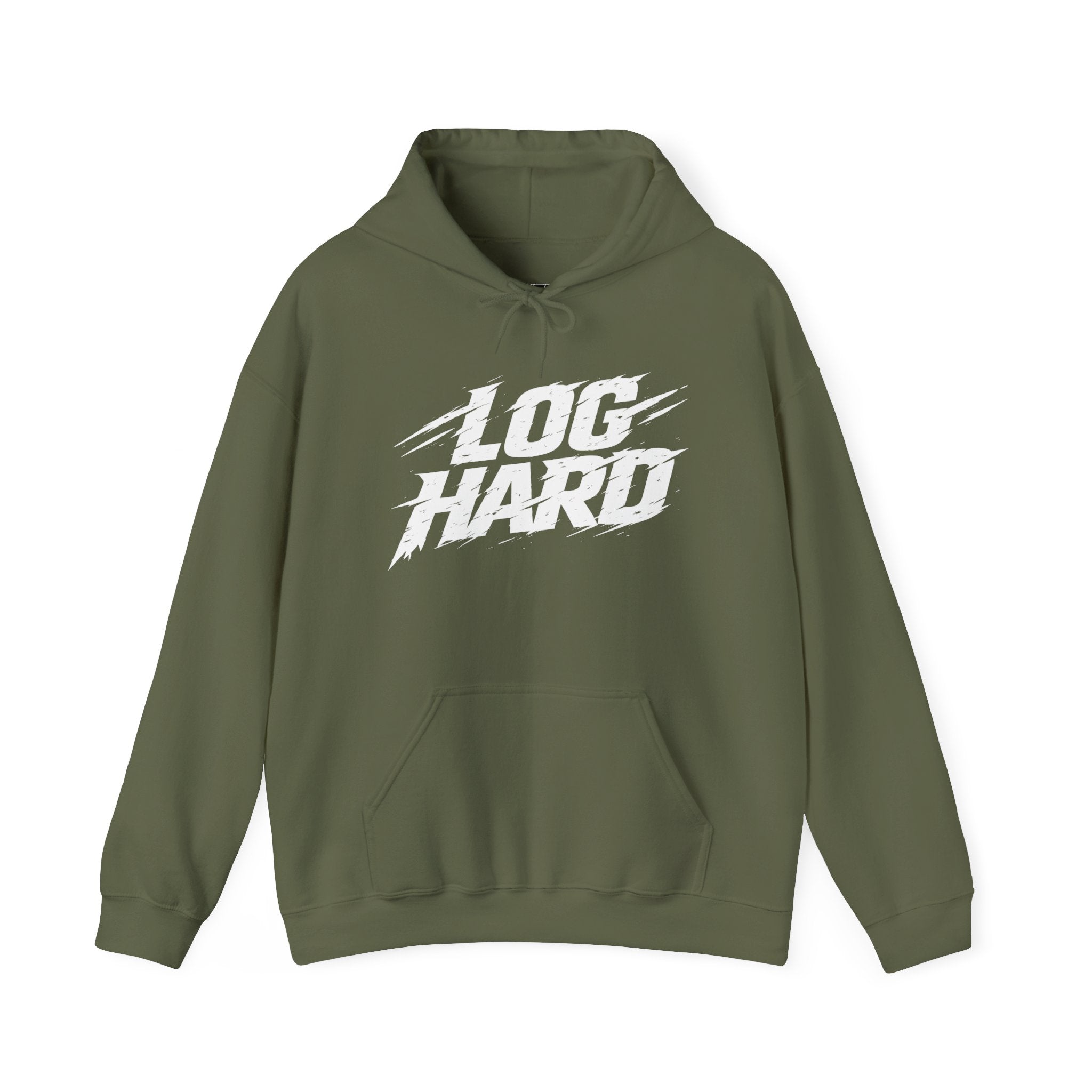Log Hard | Front | Hoodie