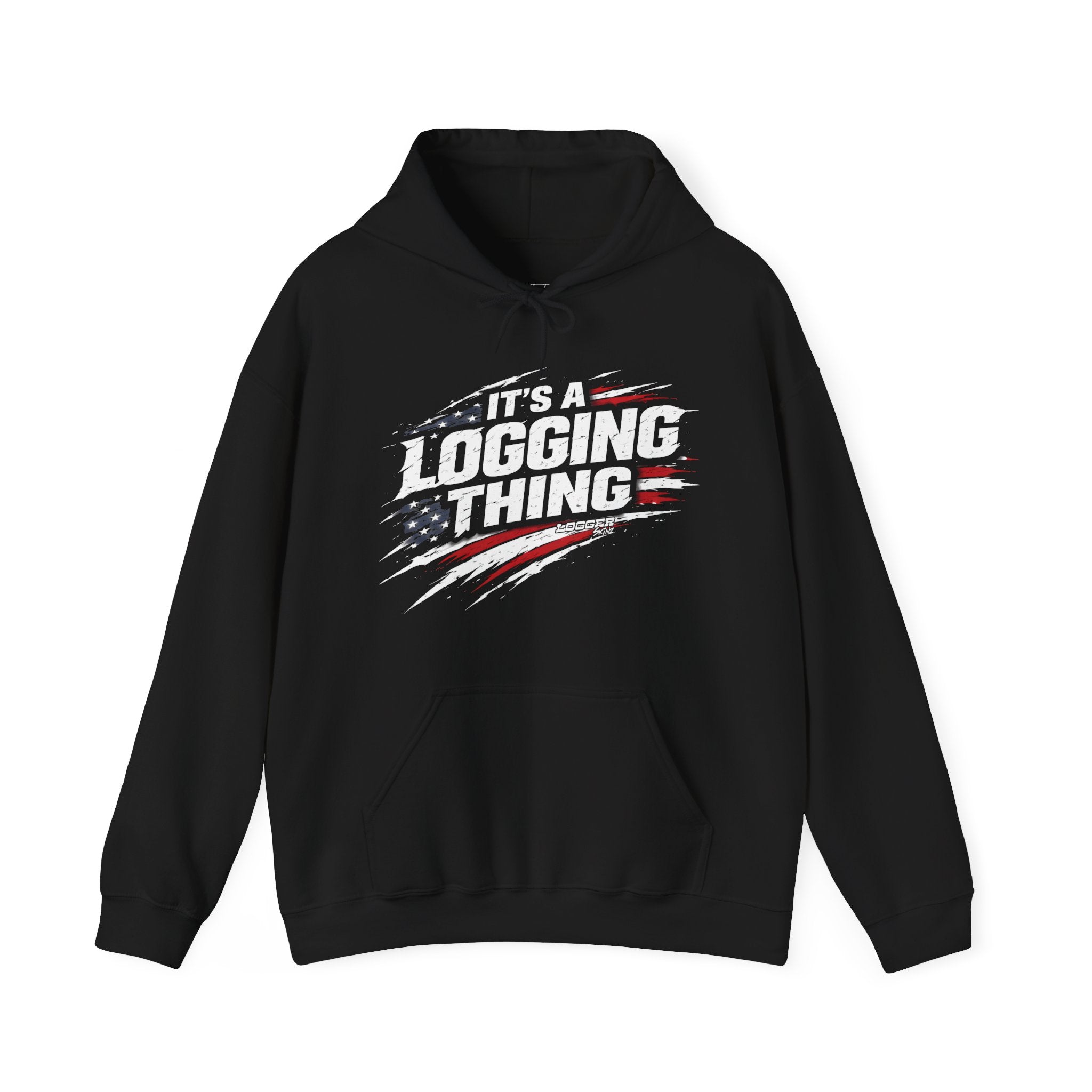 Logging Thing-Flag | Front | Hoodie