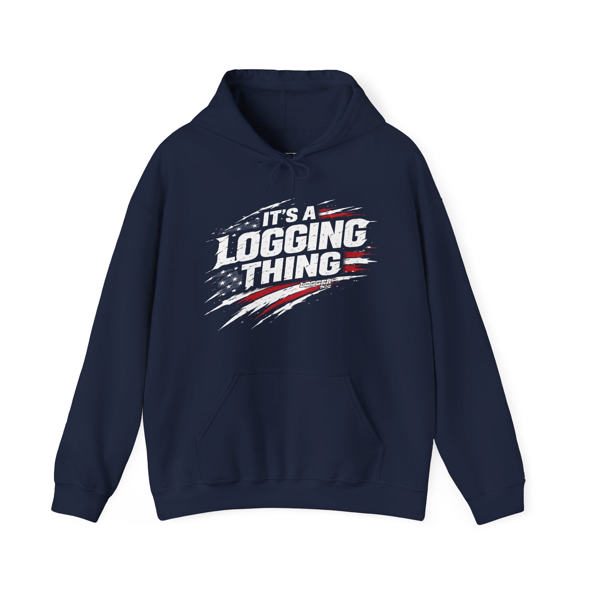 Logging Thing-Flag | Front | Hoodie